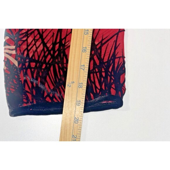 Aris A Velvet Top Asian Crane Stand Collar Silk Knot Kimono Boho Artsy Women's S - Picture 8 of 9